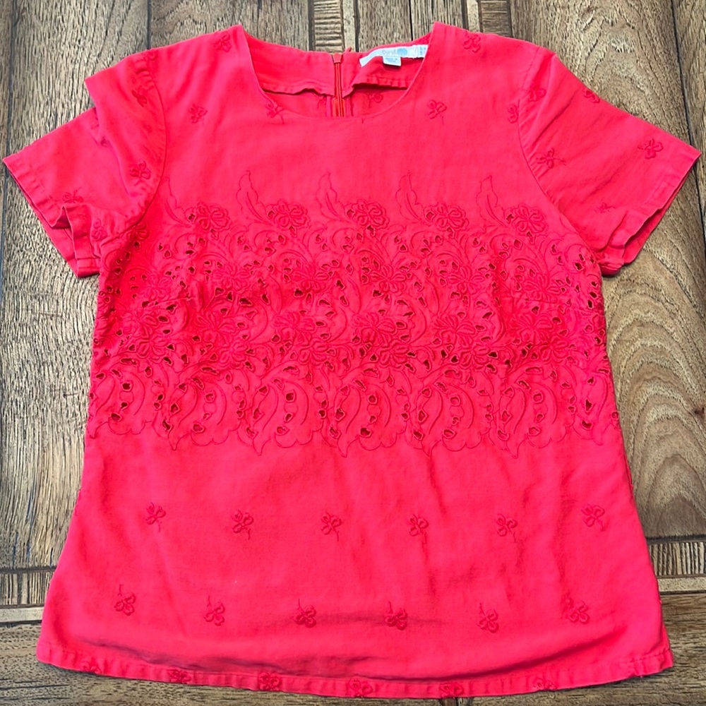 Biden eyelet blouse